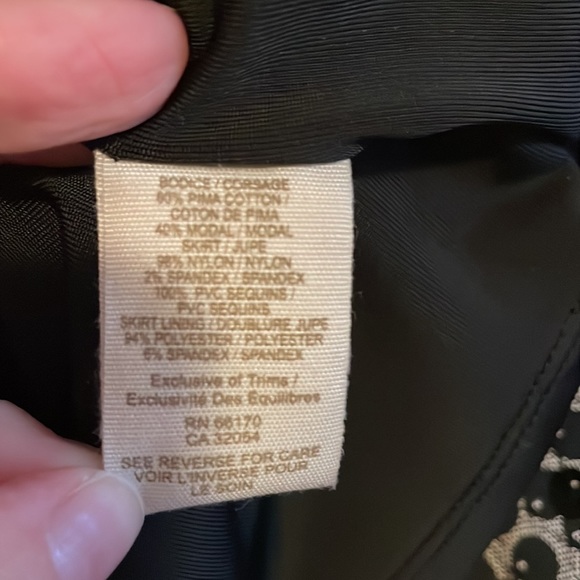 Free People Black & Blue Sequin Mini Dress Size 4 - Picture 6 of 11